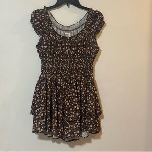 Princess Polly Love Galore Brown Floral Romper